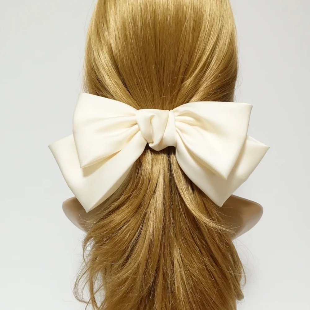 Satin hair bow